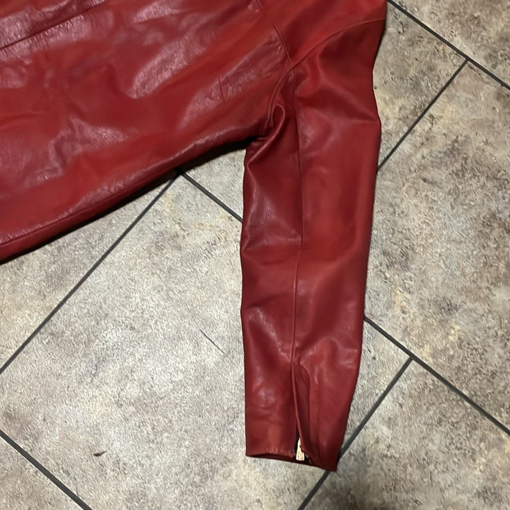 Vintage Bomb Boogie Fight Club Leather Jacket Size Large - Picture 11 of 16